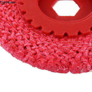 Red Hemp Polishing Wheel for Compound Buffing