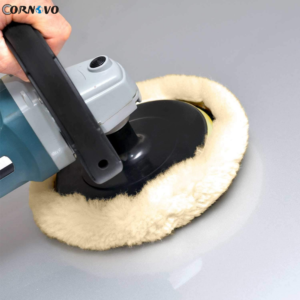 8-Inch Wool Buffing Pad with Center Fitting