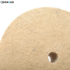 Solid Wool Felt Polishing Wheel with Center Bore