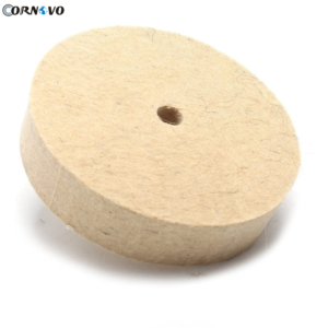Solid Wool Felt Polishing Wheel with Center Bore