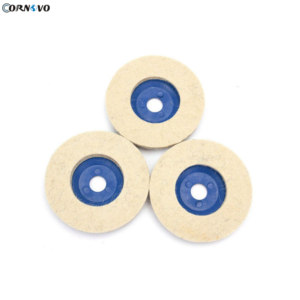 100mm Felt Polishing Wheel with Green Backing
