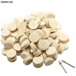 Mounted Wool Felt Polishing Wheels for Detail Work