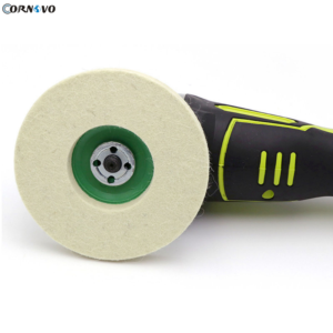 100mm Felt Polishing Wheel with Green Backing
