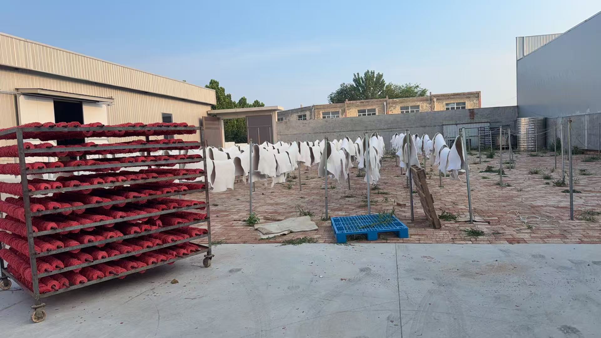 Wool polishing felt factory